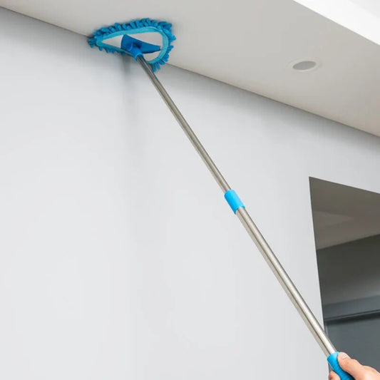 Retractable Chenille Triangle Mop Sweeping Wall Ceiling