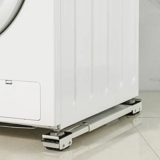 Movable Adjustable Refrigerator/Washing Machine Rails with Wheels
