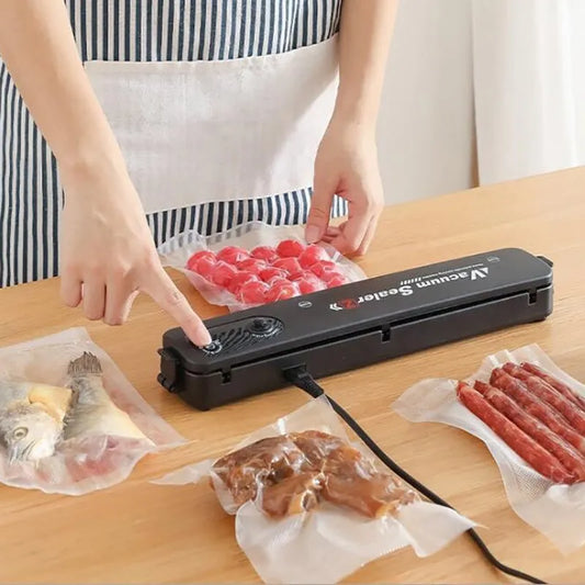 Food Vacuum Sealer Machine With Built-in Cutter And Bag Storage