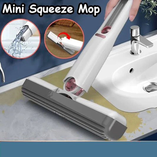 Mini Squeeze Mop: Portable, Wear-Resistant Household Cleaning Tool