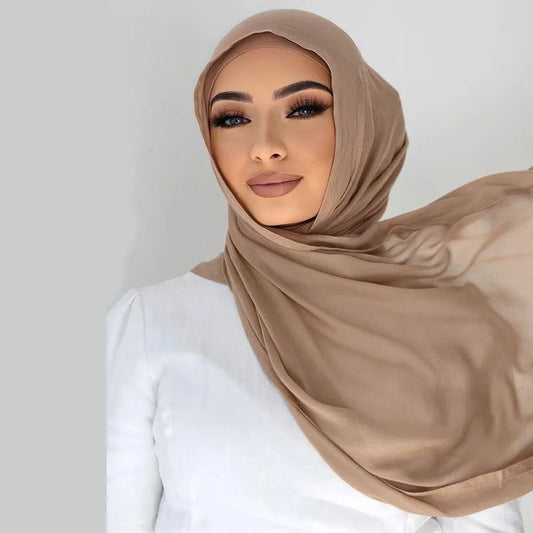 Double Stitches Viscose Hijab Scarf