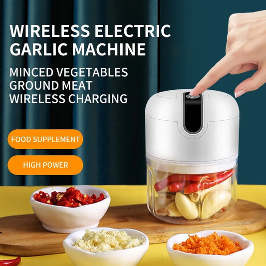 Wireless Automatic Household Meat/Garlic Grinder